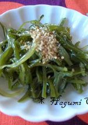 めちゃうま！韓国風茎わかめのナムル♪-レシピのメイン写真