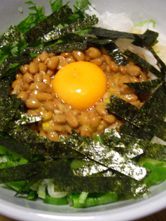納豆と大根と大葉のヘルシー丼-レシピのメイン写真