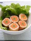 お弁当に！かわいいお花の肉巻き♪