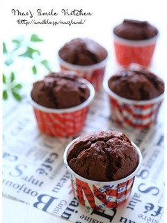 チョコチップココアマフィン♪-レシピのメイン写真