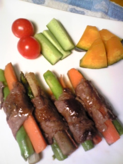 彩り野菜の牛肉巻き-レシピのメイン写真