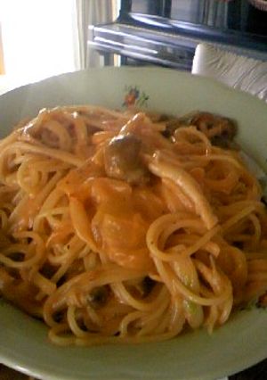 超簡単トマトクリームパスタ-レシピのメイン写真