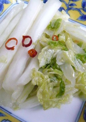 辣白菜　ラーパーツァイ（白菜の甘酢漬け）-レシピのメイン写真