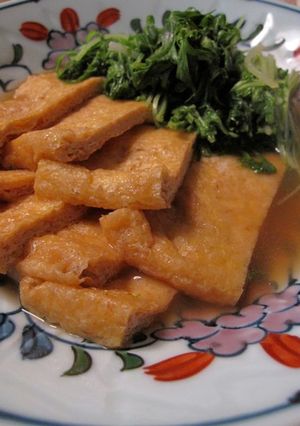 簡単☆揚げと水菜の炊いたん-レシピのメイン写真
