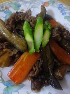 茄子と牛肉の甘辛炒め-レシピのメイン写真