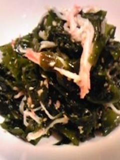 生わかめとカニカマde和えもの-レシピのメイン写真