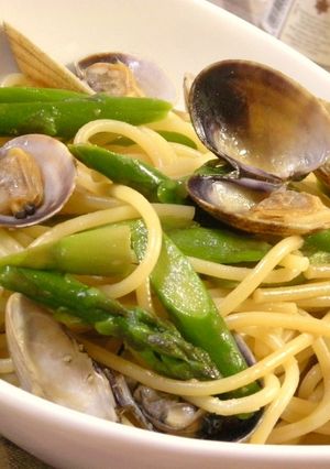 アスパラとあさりの和風パスタ-レシピのメイン写真