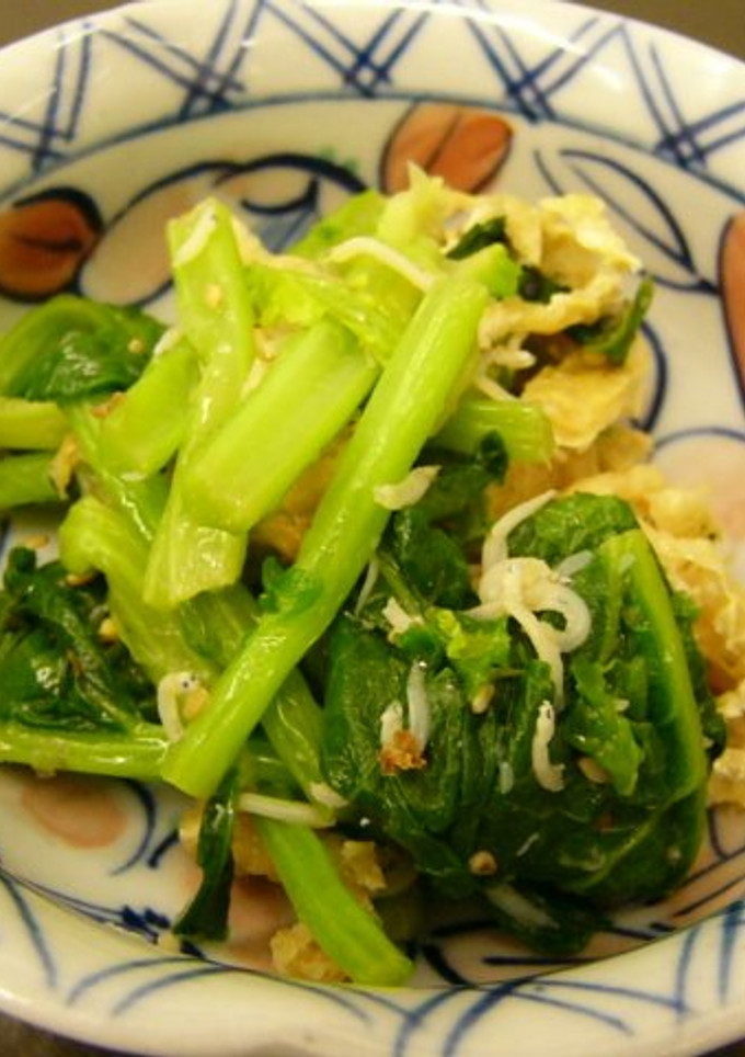 かき菜としらすの煮浸し-レシピのメイン写真