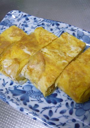 ポテトチップ入り卵焼き-レシピのメイン写真
