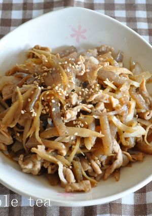 豚肉入りきんぴら-レシピのメイン写真
