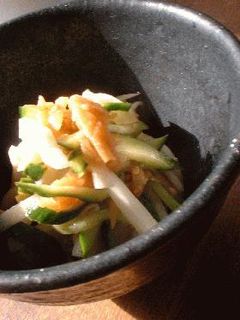 大根と胡瓜の梅肉和え。-レシピのメイン写真
