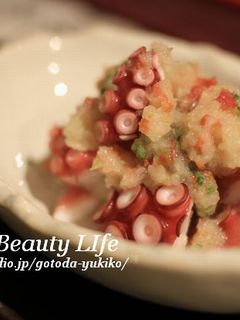 愛される!タコの梅しそみぞれ和え-レシピのメイン写真