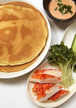 パンケーキロールにしたらば-レシピのメイン写真