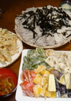 乾麺でビュッフェ　蕎麦とうどんパーティー-レシピのメイン写真
