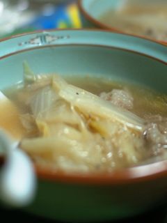 鍋の残りで白菜と豚肉のぽっかぽかスープ-レシピのメイン写真
