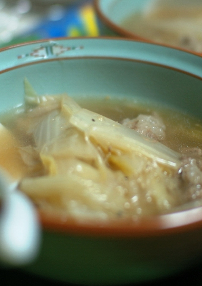 鍋の残りで白菜と豚肉のぽっかぽかスープ-レシピのメイン写真