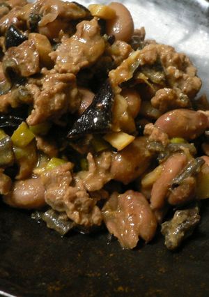 牛肉と金時豆のピリ辛炒め-レシピのメイン写真