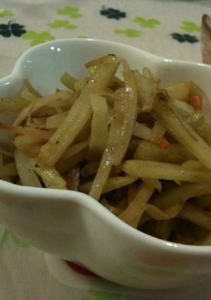 節約＆エコ☆大根の皮☆バターしょうゆ炒め-レシピのメイン写真