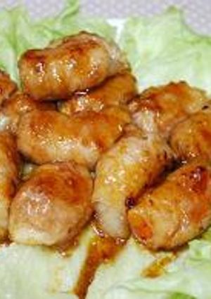 変わり酢豚　野菜を豚肉で巻いてみました-レシピのメイン写真