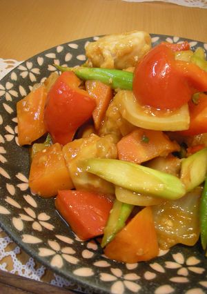 揚げずにヘルシー♪たっぷり野菜で酢鶏♪-レシピのメイン写真