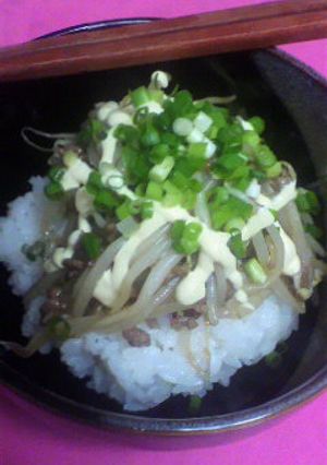 ◆もやしのオイマヨ丼◆ランチにも♪-レシピのメイン写真