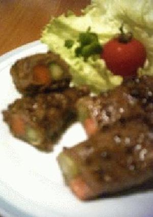牛肉＋野菜ロール・バルサミコソースver.-レシピのメイン写真