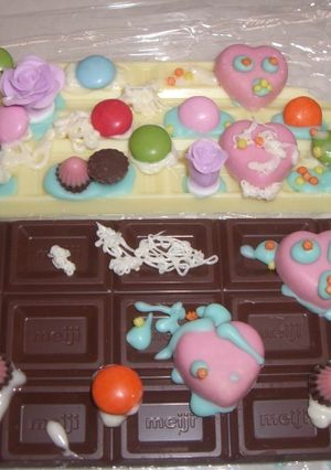 とってもカラフルな　デコ♡デコ　チョコ♪-レシピのメイン写真