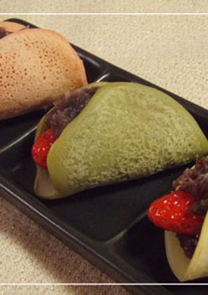 ちょっぴり洋風　苺のおまんじゅう-レシピのメイン写真