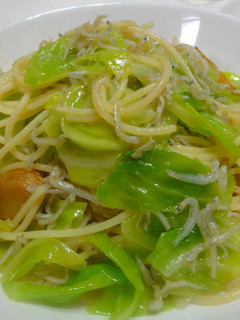 ちりめんじゃことキャベツのスパゲッティ-レシピのメイン写真