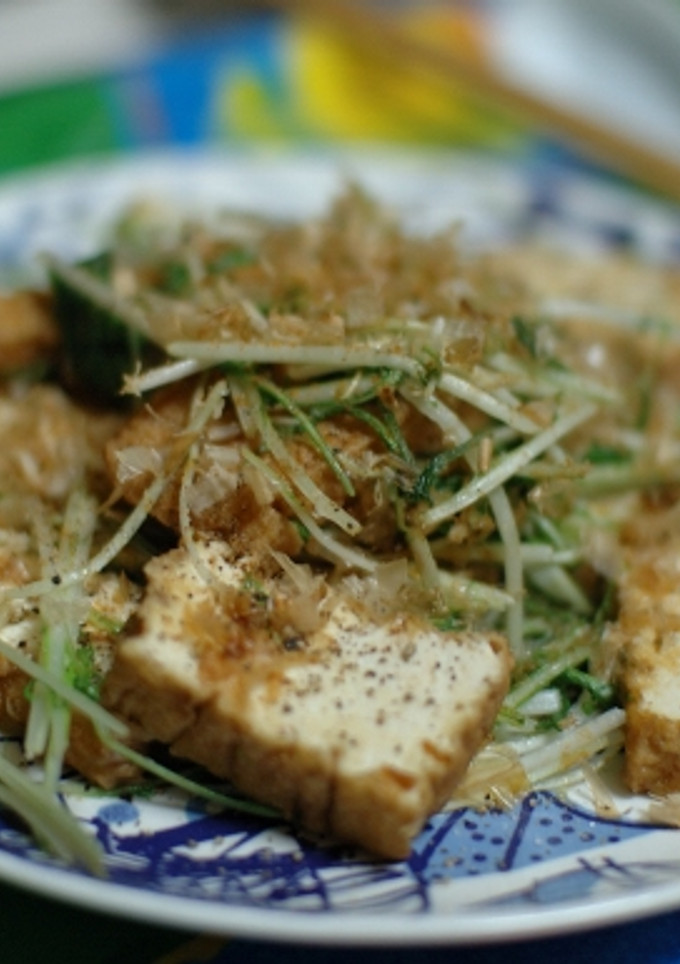 あと一品の水菜と厚揚げのさっと炒め-レシピのメイン写真