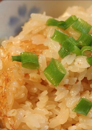 ホタテ缶と薄揚げの炊き込みご飯-レシピのメイン写真