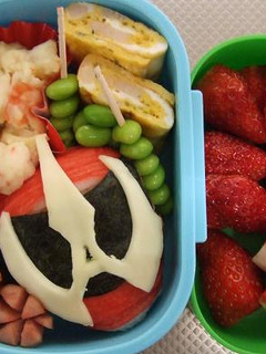 幼稚園弁当☆仮面ライダーアクセル☆-レシピのメイン写真