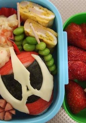 幼稚園弁当☆仮面ライダーアクセル☆-レシピのメイン写真