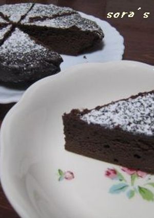 ☆チョコと卵だけで炊飯器でチョコケーキ！-レシピのメイン写真