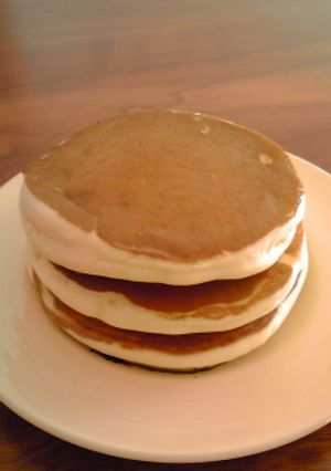 米粉蜂蜜ホットケーキ（卵乳小麦不使用）-レシピのメイン写真