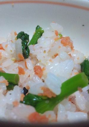 菜の花のシャケご飯-レシピのメイン写真