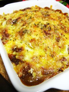 おうちのハンバーグ活用☆簡単即席ドリア♪-レシピのメイン写真