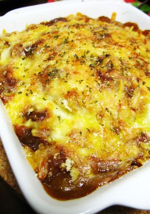 おうちのハンバーグ活用☆簡単即席ドリア♪-レシピのメイン写真