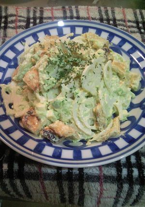 レンコンとあげのずんだマヨ和え-レシピのメイン写真