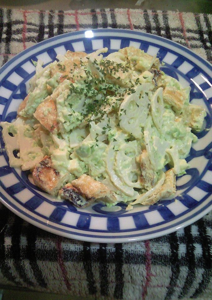 レンコンとあげのずんだマヨ和え-レシピのメイン写真