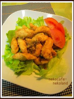 揚げてもヘルシー♡鶏ささみのゴマ酢和え-レシピのメイン写真