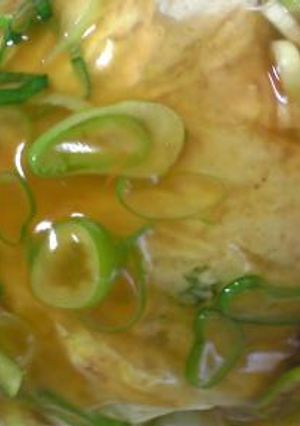レンジで鶏豆腐茶巾　生姜ネギあんかけ-レシピのメイン写真