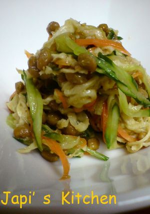 切干大根サラダネバネバ納豆ドレッシング-レシピのメイン写真
