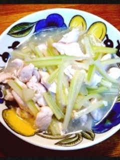 セロリと鶏ささみ炒め-レシピのメイン写真