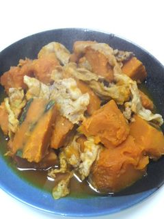 かぼちゃと豚肉のいため煮-レシピのメイン写真