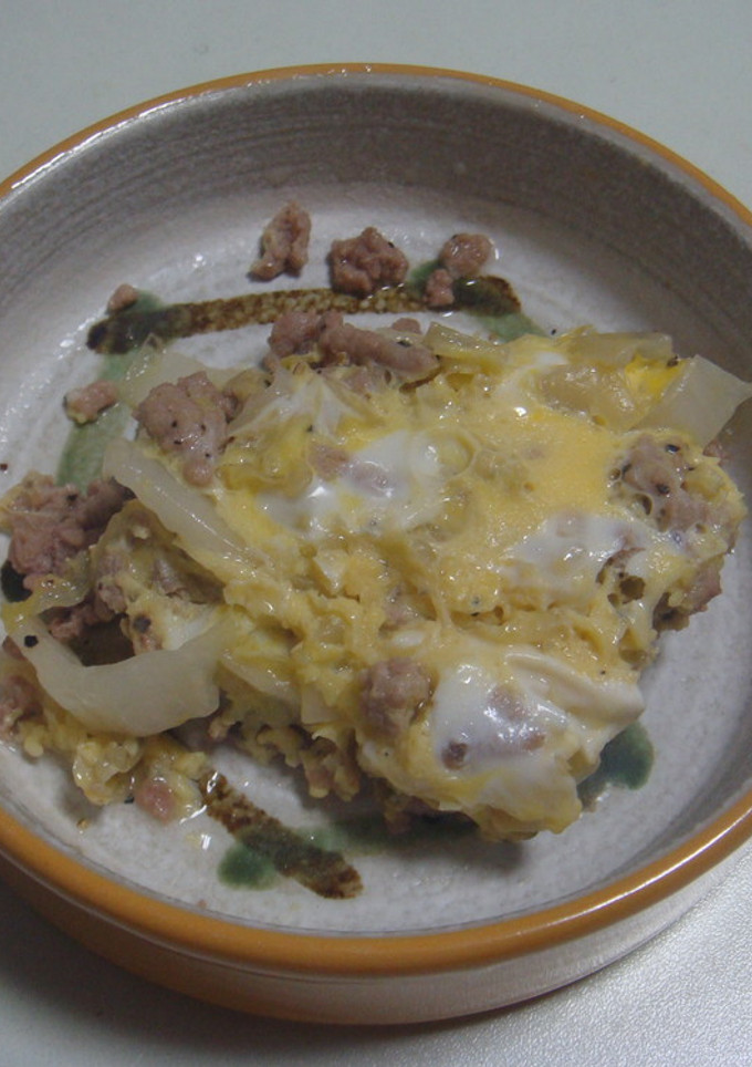 白菜　と　ひき肉　の　卵とじ-レシピのメイン写真