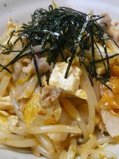 激安!激ウマ!もやしと豆腐のマヨキム炒め-レシピのメイン写真