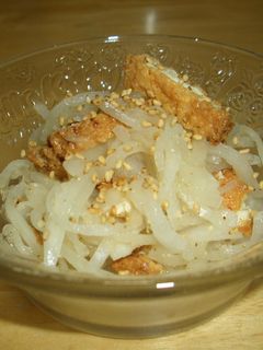 大根の酢の物(カリカリ豆腐入り)-レシピのメイン写真