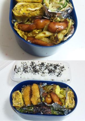 お弁当に♬ソーセージ＆キャベツカレー炒め-レシピのメイン写真
