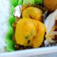 お弁当に簡単かぼちゃの茶巾風☆